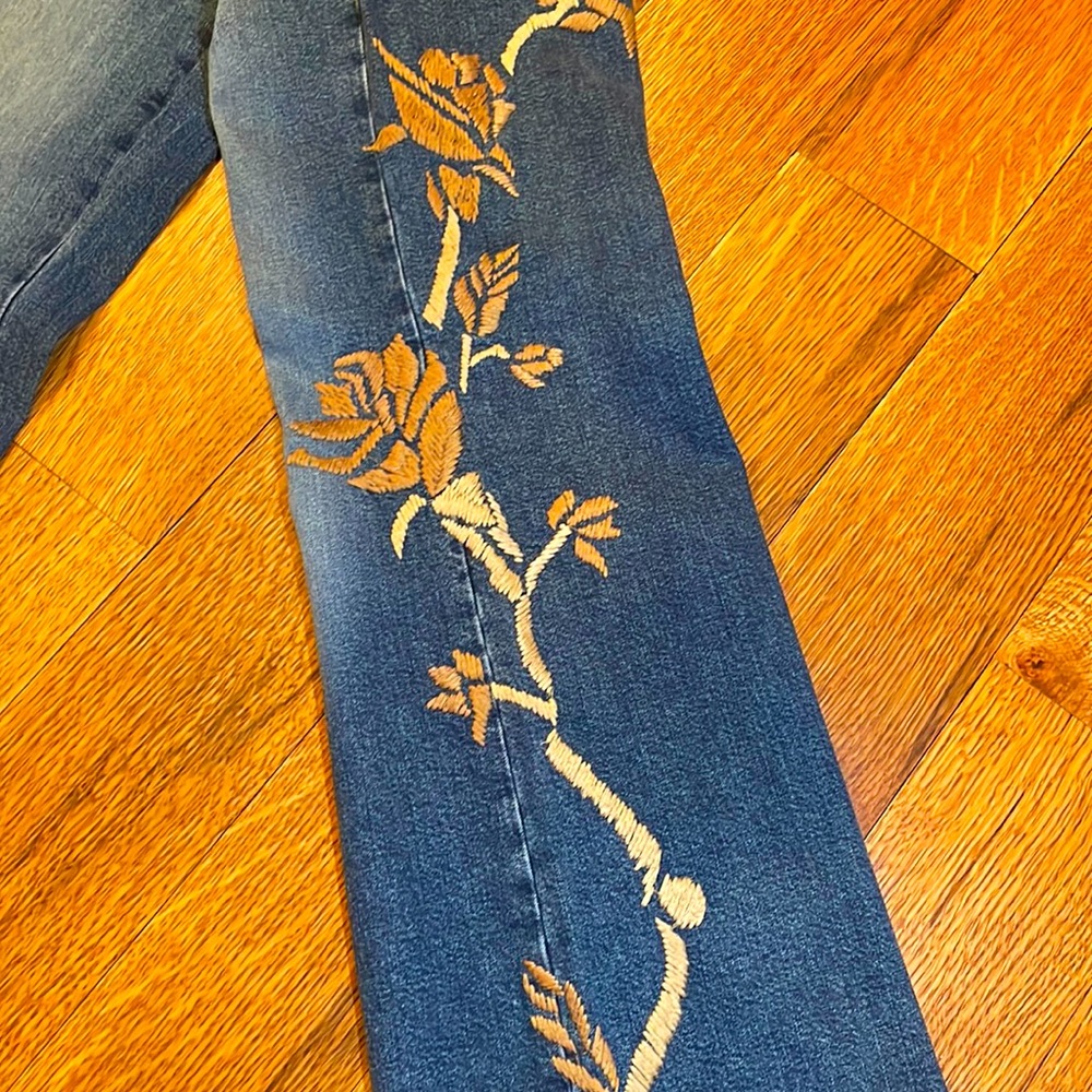 Cambio Vintage embroidered jeans, flare
